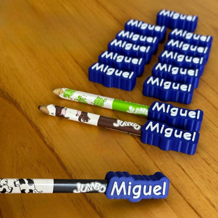 Etiquetas 3D Personalizadas para Lápis, Lapiseiras e Canetas [FRETE GRÁTIS]