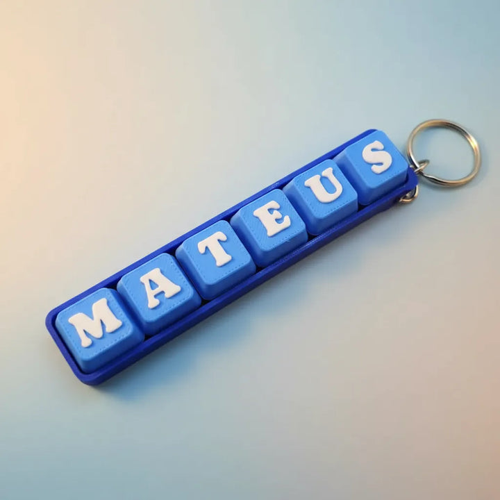 Chaveiro Clicker de Teclado Personalizado com Nome [FRETE GRÁTIS]