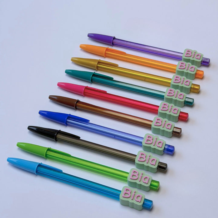 Etiquetas 3D Personalizadas para Lápis, Lapiseiras e Canetas [FRETE GRÁTIS]